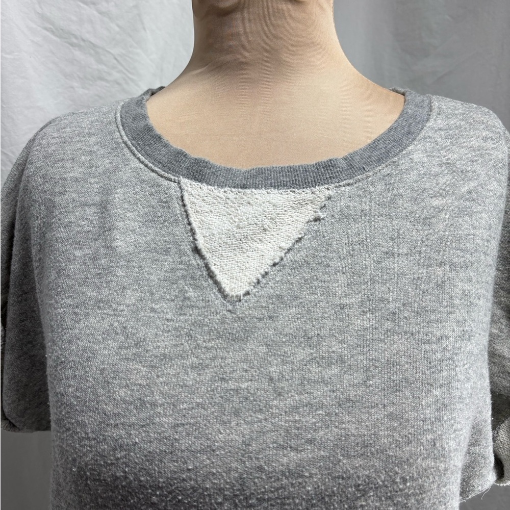 BP. Gray Terry Sweatshirt Top w/ Side Zips & Kangaroo Pocket Size Medium - Picture 2 of 10